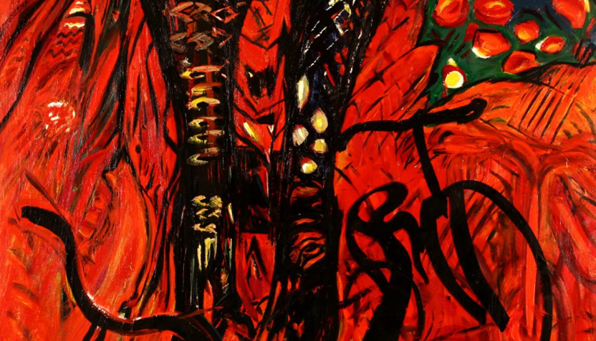 Torsten Schlüter, "Ausflug", 1998, Öl auf Leinwand,170x170cm