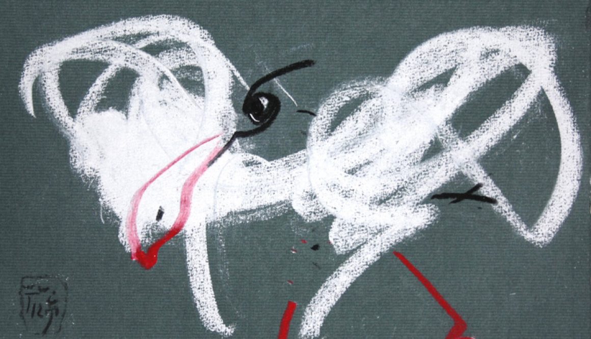 Torsten Schlüter, "Bayreuth", 2012, Kreide, 17,5x25,5cm