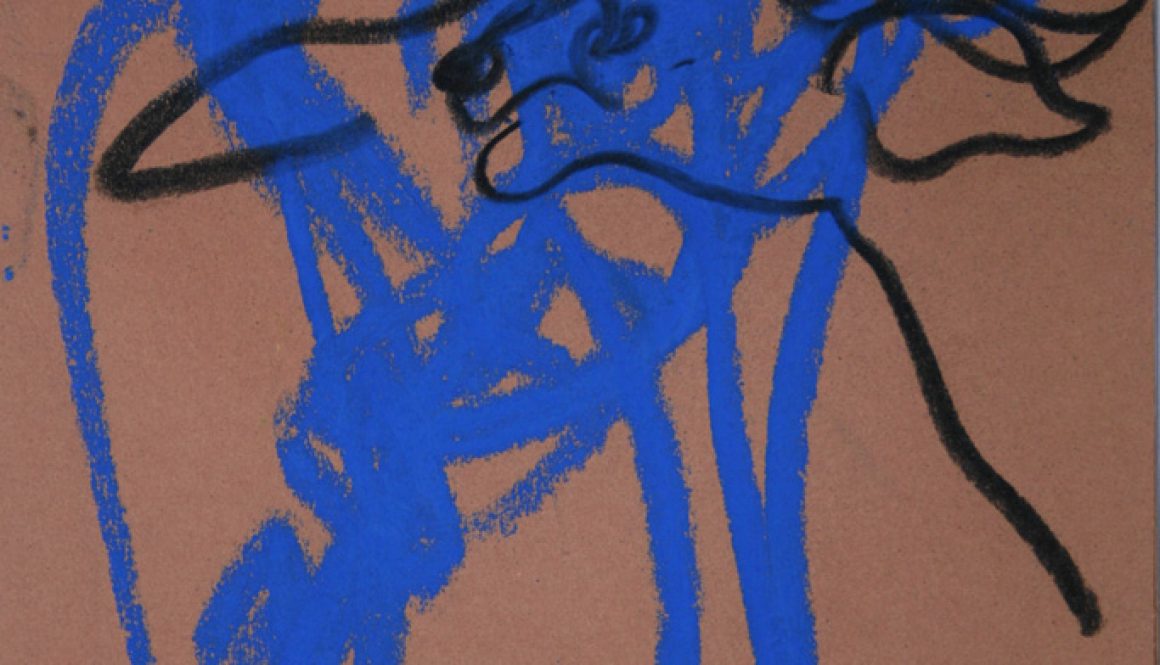 Torsten Schlüter, "Young Buffalol", 2008, Pastell, 25x17cm