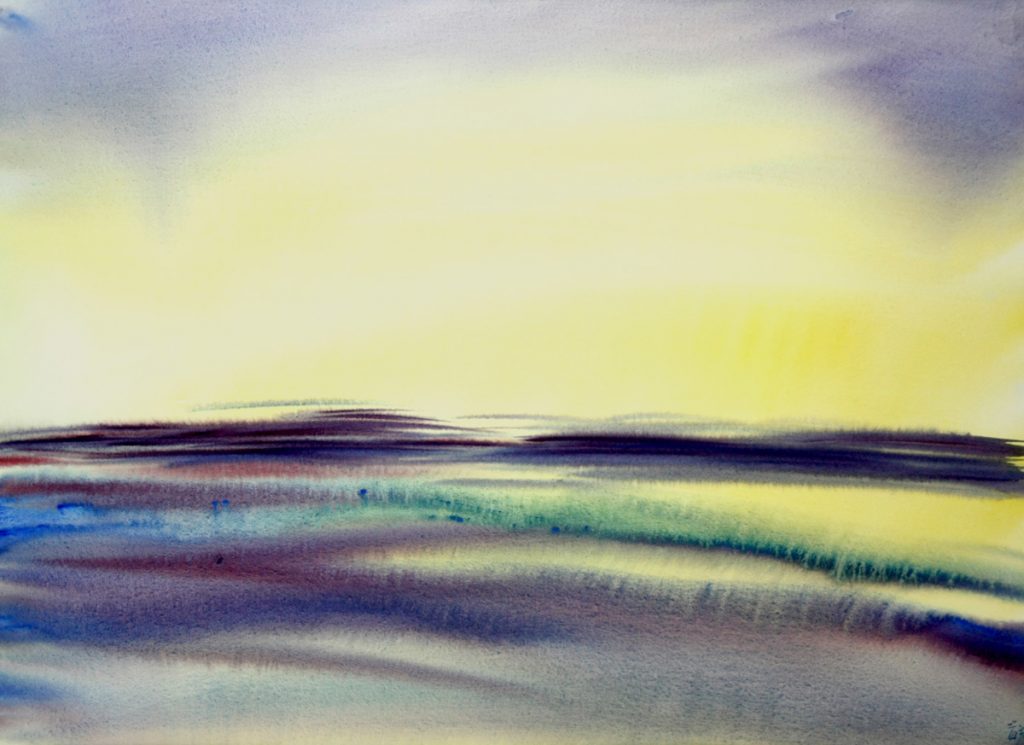 Torsten Schlüter, "Hommage an TurnerII", 2013, Aquarell, 50x65cm