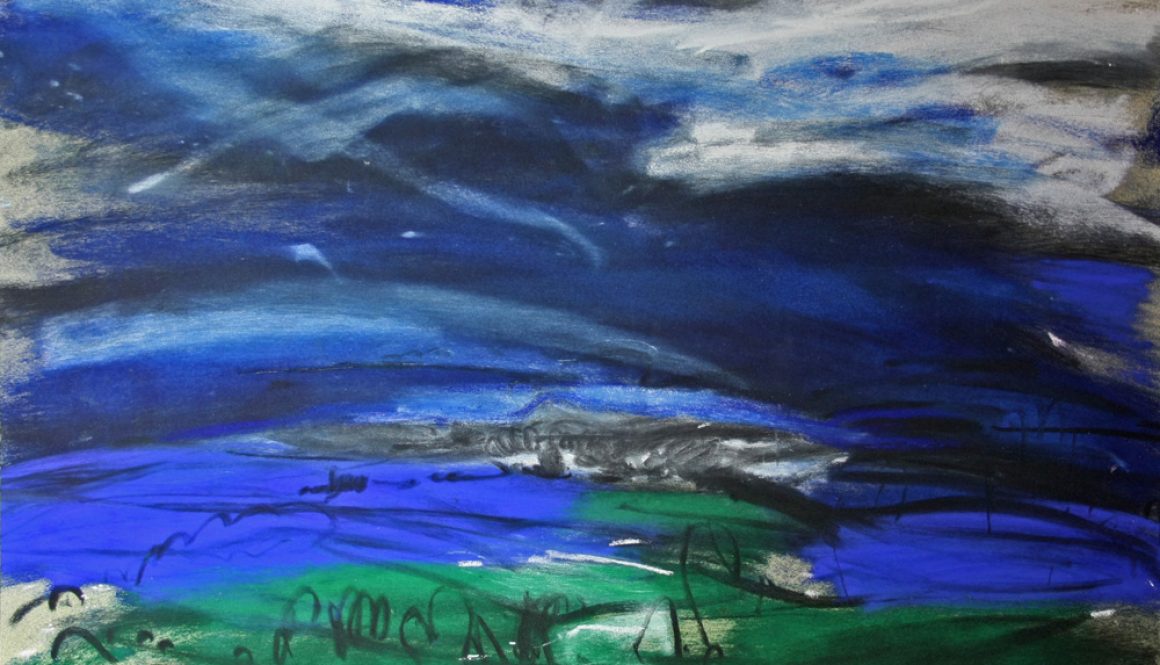 Torsten Schlüter, "Wilder Inselblick", 2014, Pastell, 50x65cm