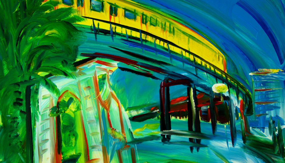 Torsten Schlüter, "Berlin Kreuzberg", 2007, Acryl, 90x130cm