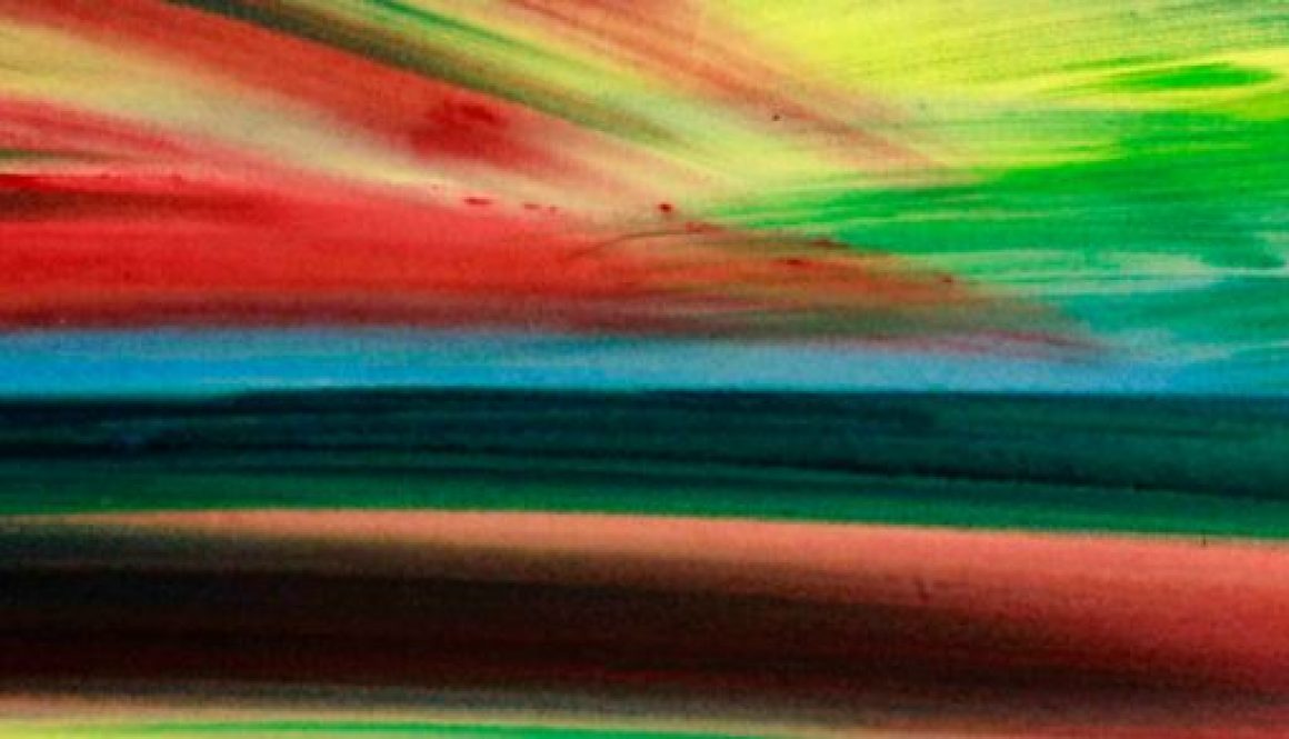 Torsten Schlüter, "Kumbamela", 2008, Aquarell, 20x70cm