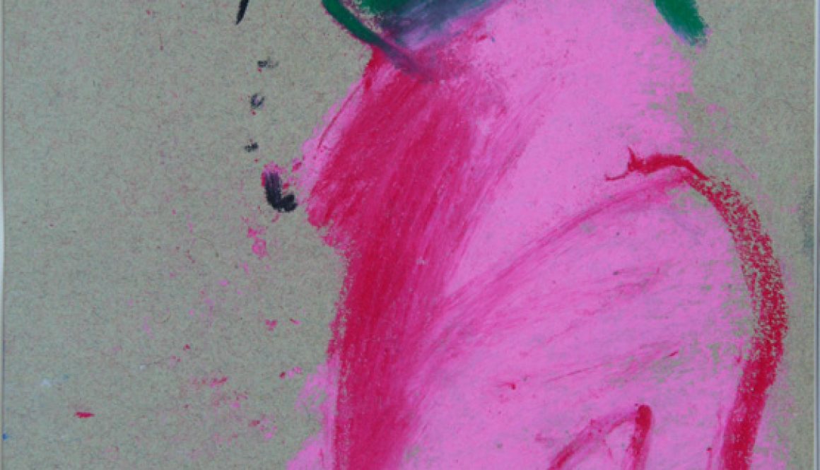 Torsten Schlüter, "Pink Lady", 2007, Kreide, 25x17cm