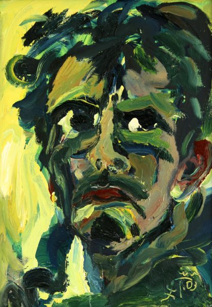 Torsten Schlüter, "Selbstbildnis", Öl, 2003, 70x50cm