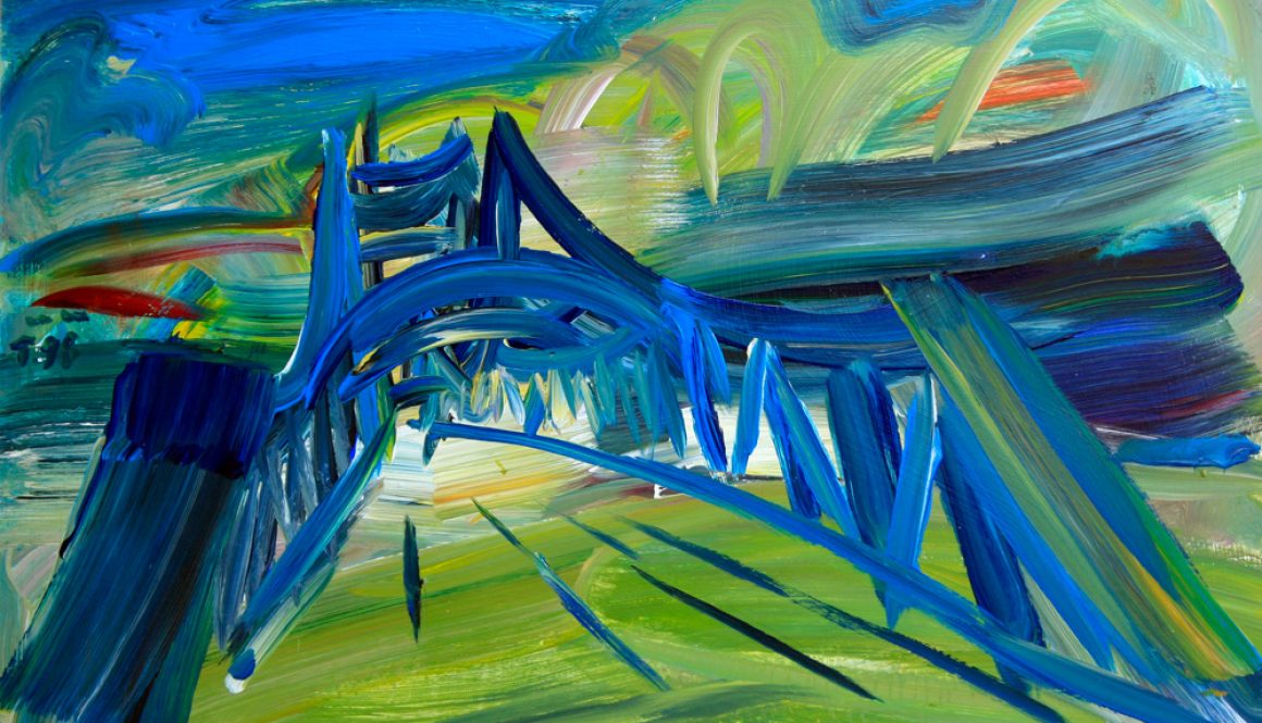 Torsten Schlüter, "Svinemünder Strasse", 1998, Acryl, 76x105cm