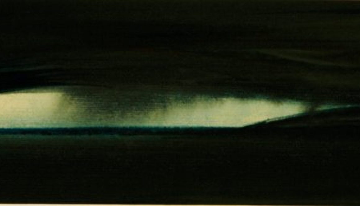 Torsten Schlüter, "Weißer Keil", 2010, Aquarell, 20x70cm
