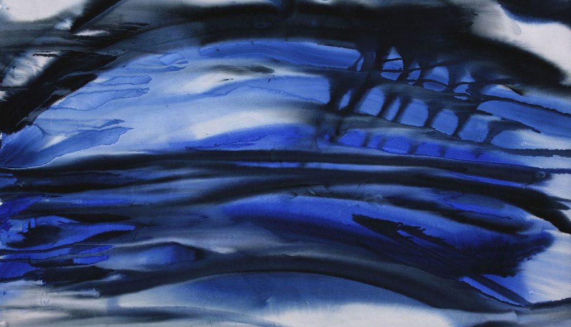 Torsten Schlüter, "Wetter über der Kruseburg", 2007, Aquarell, 75x105cm