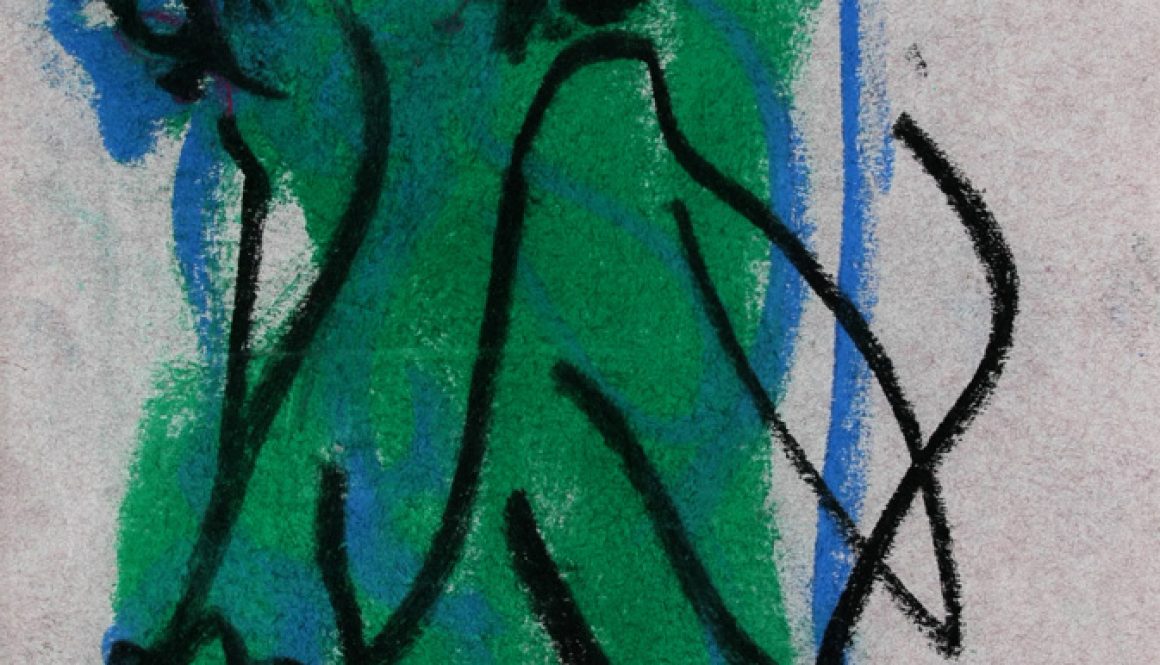 Torsten Schlüter, "Im Dschungel", 2006, Pastell, 25x17cm