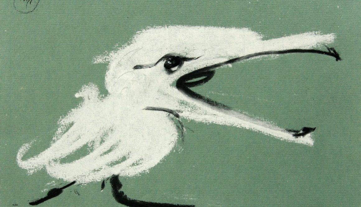 Torsten Schlüter, "Der kleine Diktator", 2011, Kreide, 17,5x25,5cm