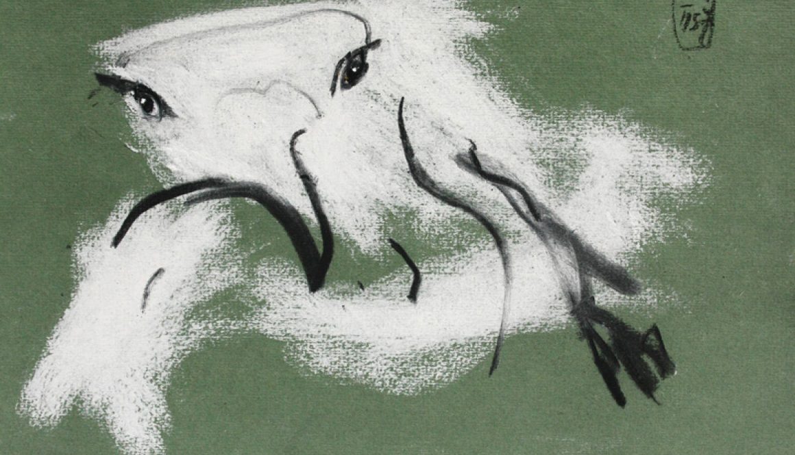 Torsten Schlüter, 2015, "Jungspunt", Kreide, 17,5x25,5cm