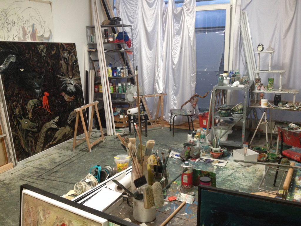 Im Berliner Atelier, 2016