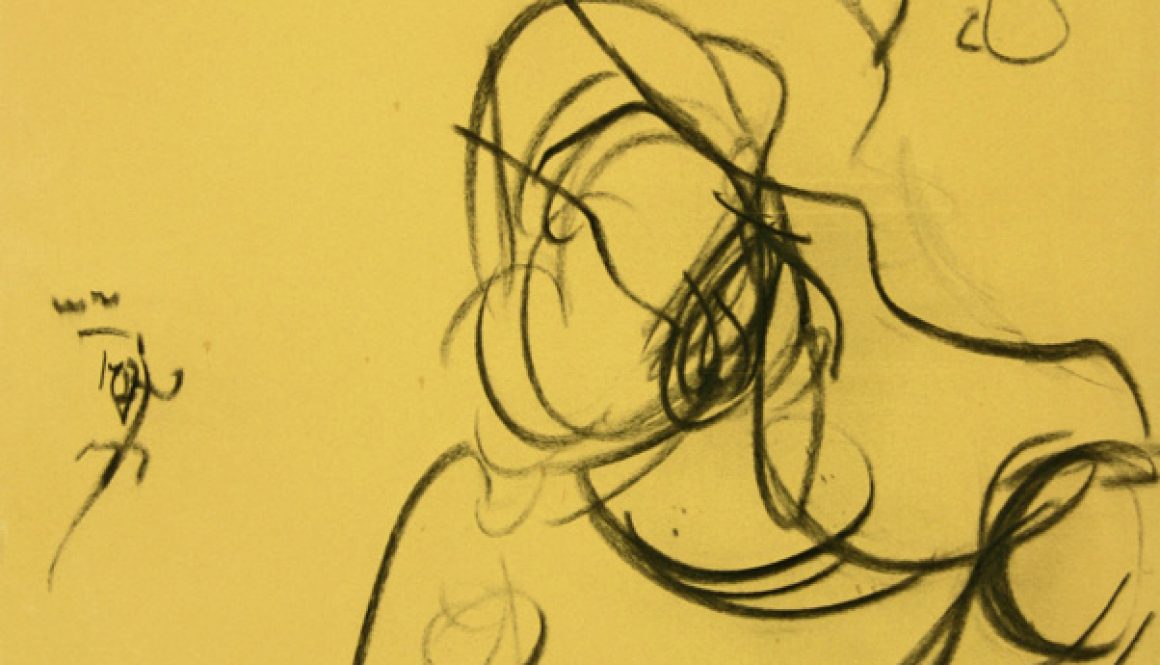 Torsten Schlüter, "Lust", 2007, Kohlezeichnung, 65x50cm