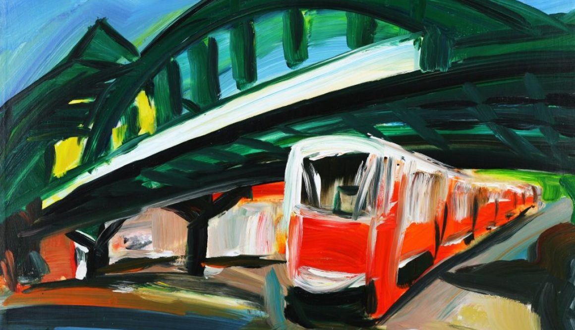 Torsten Schlüter, "Eberswalder Strasse",1995, Acryl, 76x105cm