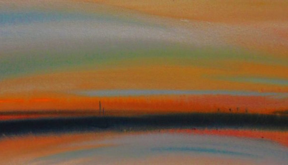 Torsten Schlüter, "Apricot", 2016, Aquarell, 20x65cm