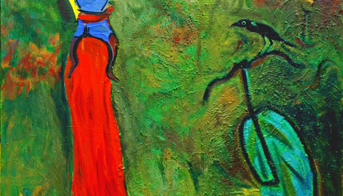 Torsten Schlüter, "Ausflug", 2014, Öl auf Leinwand, 160x160cm