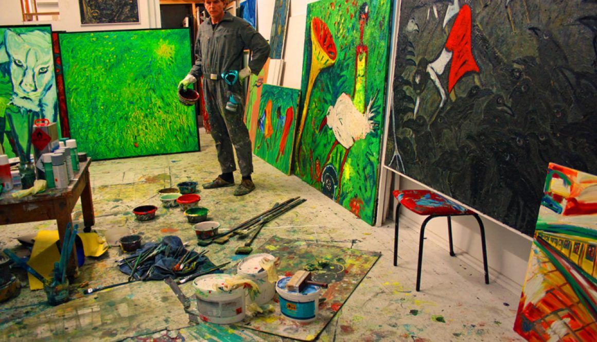 Im Berliner Atelier, 2013