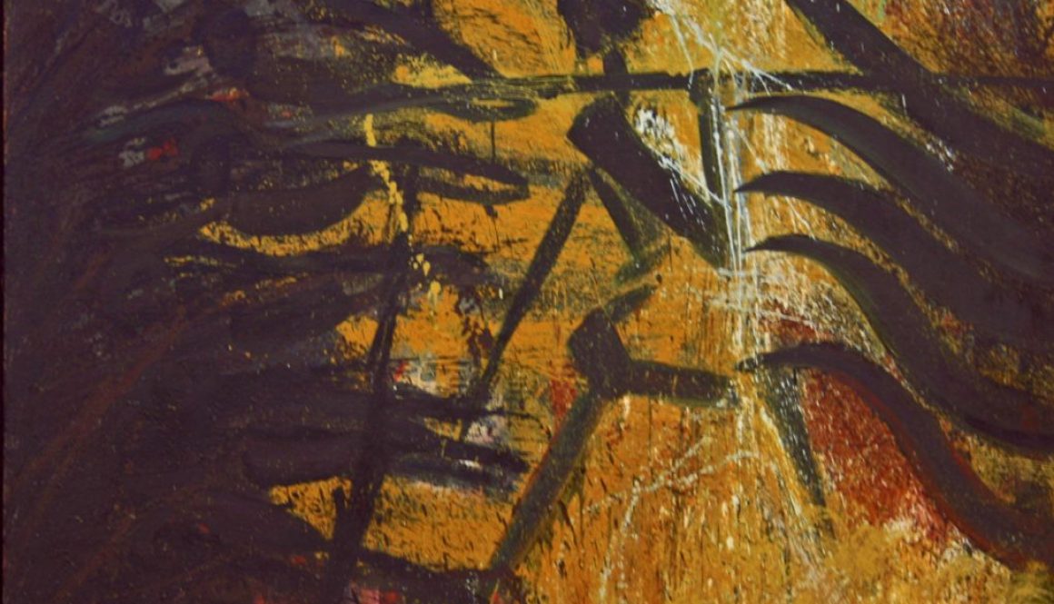 Torsten Schlüter, "Der Läufer",1996, Öl auf Leinwand, 180x180cm