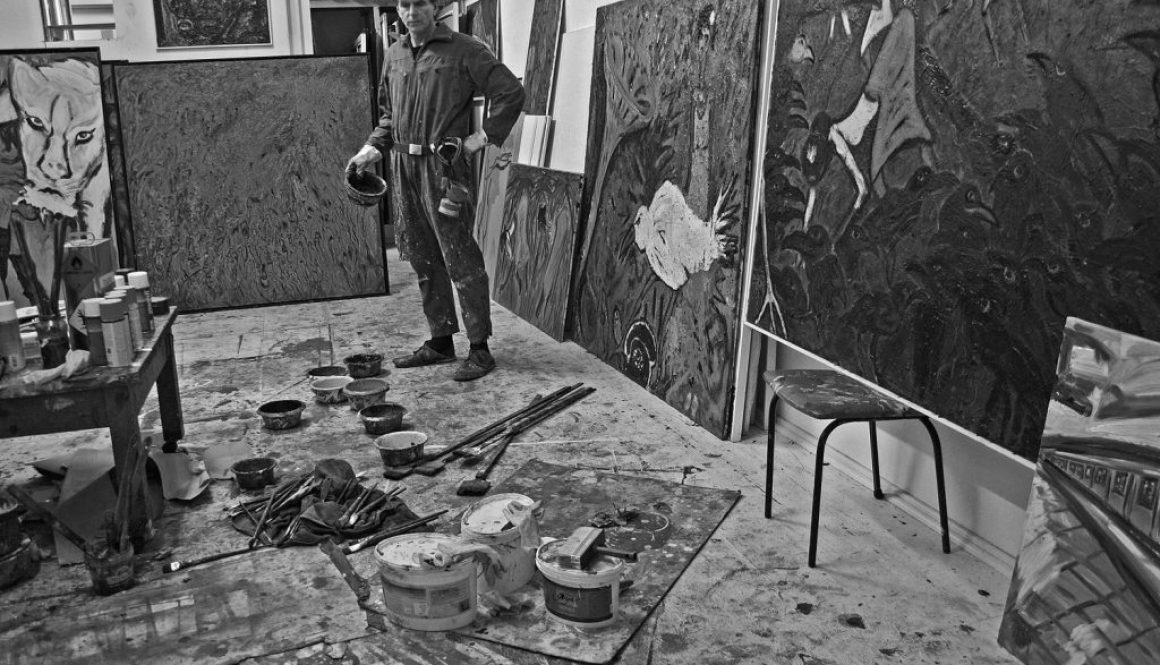 Im Berliner Atelier an der Jannowitzbrücke