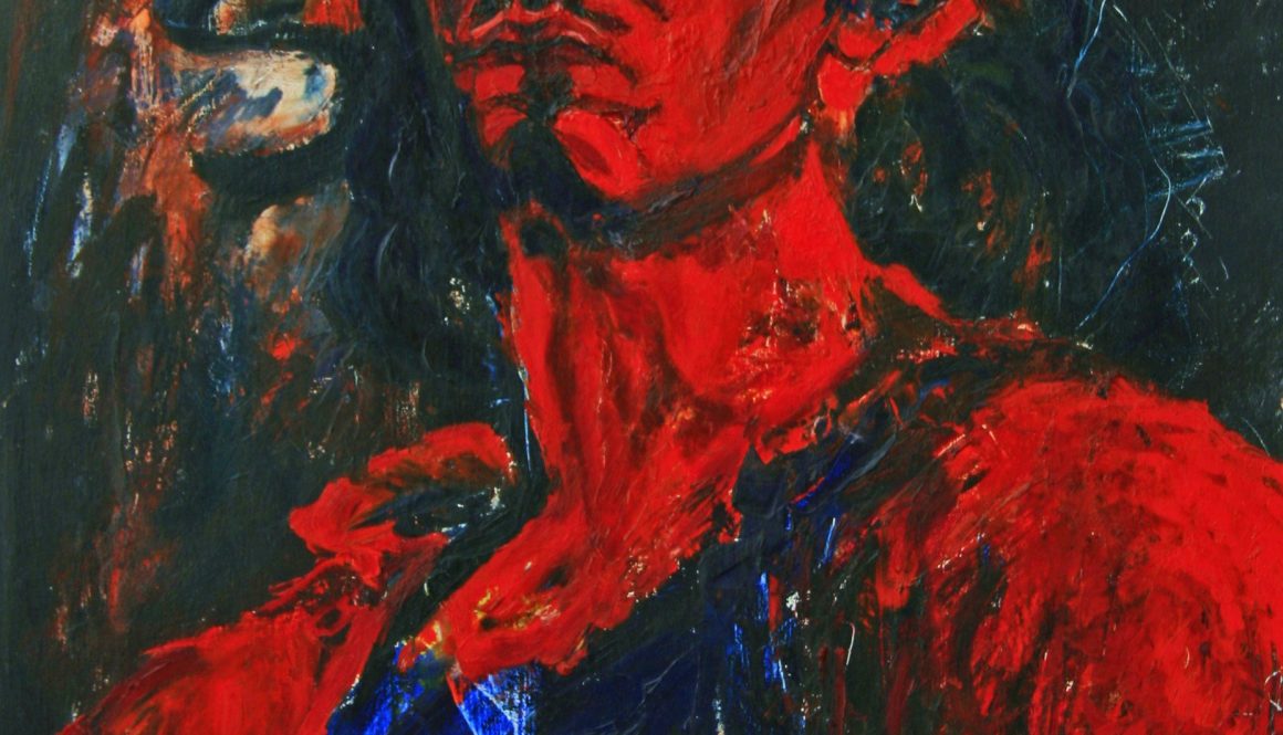 Torsten Schlüter, „Junger Wilder“, 1986, Öl auf Holz, 90x65cm