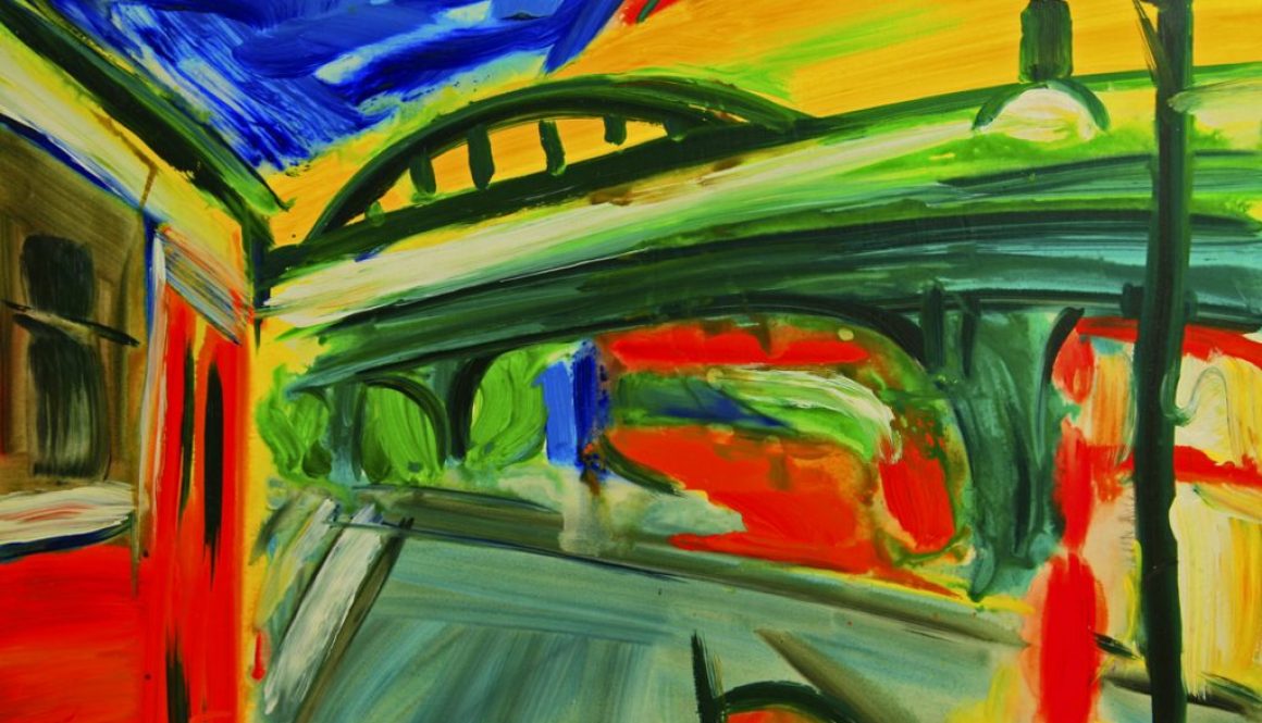 Torsten Schlüter, "Schönhauser", 1994, Acryl, 70x102cm