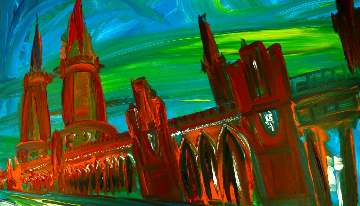 Torsten Schlüter, „Oberbaumbrücke“, Acryl, 80x120cm