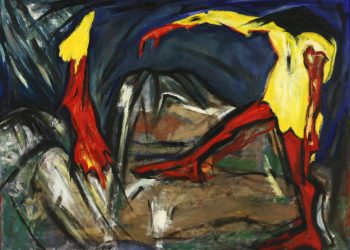 Torsten Schlüter, "The Rape", 1992, Öl auf LW, 180x125cm